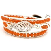 Orange jade connector