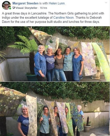Private advanced ecoprint and indigo workshop in Lancashire