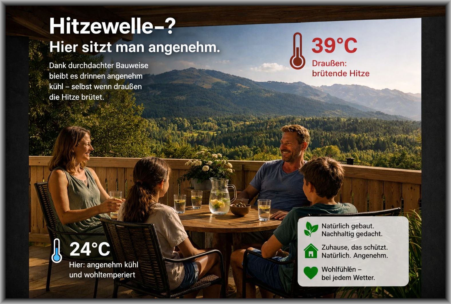Ellmau Aussicht auf den Goldplatz und  Hartkaiser
