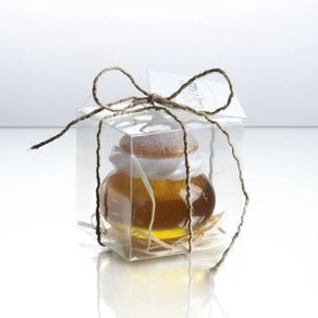 Ulrika - Semla av glas i en fin genomskinlig presentförpackning!