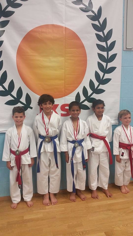 Results
Boys 8-10 year Old Kumite - Bailey - Gold
Boys 10-11 year Old Kata - Arjan - Gold
Boys 8-10 year Old Kumite - Pranjal - Silver
Boys 8-10 year Old Kumite - Arjan - Bronze
Mixed Kumite 6-7 year Old - Rio - Bronze