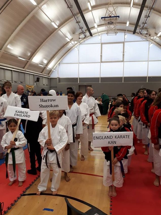 Results from BASK championship. 
Very proud of the team, especially kyu grades who competed for the first time. 
Some great results with some of the seniors coming away with 4 trophies!

Shyam- Gold Kata Mens Vets Black Belt 
Anas - Silver Kata Senior Men's Black Belt 
Patricia - Silver Kata Senior Female Kyu Grade 
Shakti - Silver Kata Mini Cadet Female Kyu Grade

Harrow Team Silver in men's team vs Karate England in finals

Harrow Team Silver in Rotational Team vs Karate Ireland 

Radu Silver Kumite Heavyweight Black Belt 
Shankar Silver Kumite Mini Cadets Black Belt 
Patricia Silver Kumite Senior Female Kyu Grade 
Anas Bronze Kumite Heavyweight Black Belt