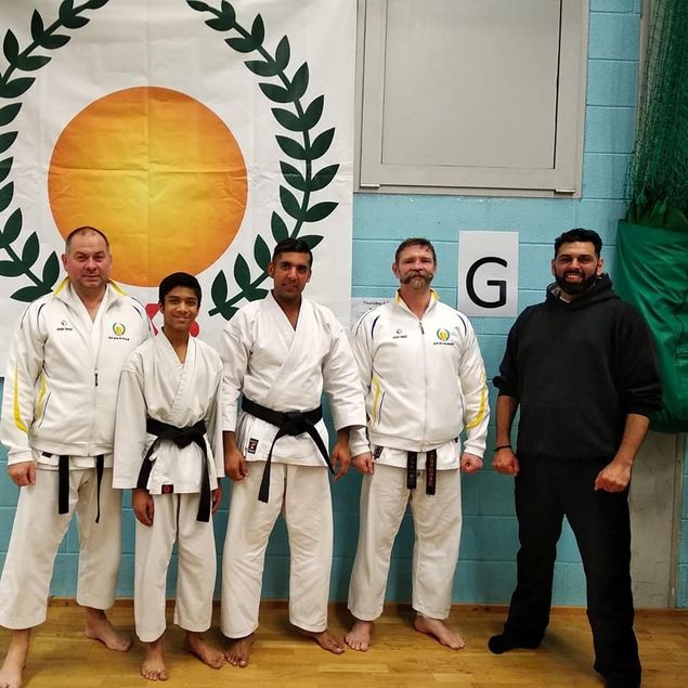 Congratulations to Nirmay on becoming Harrow Shotokan Karate's first student to go from White Belt to 1st Dan and now 2nd Dan also! Massive congratulations to Suri on becoming Harrow's first Adult Black Belt! The club and instructors are very proud of you both. 
(The grading was conducted by England Chief Instructor Sensei Alan Campbell and England Squad Coach Sensei Matt Price)