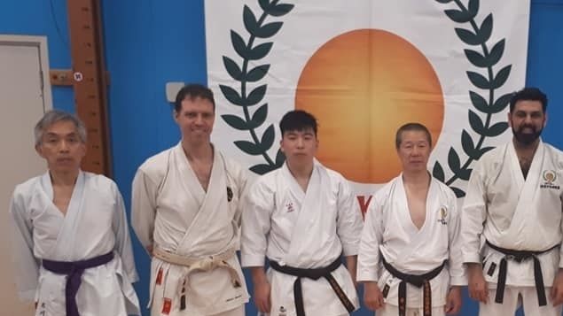 A large group from Harrow went to Nottingham for 2 days to train with Shuseki Shihan of the JKS Masao Kagawa Sensei 9th Dan. 
A fantastic 2 days working on body dynamics to generate power and the Kagawa brand of Shotokan Karate
