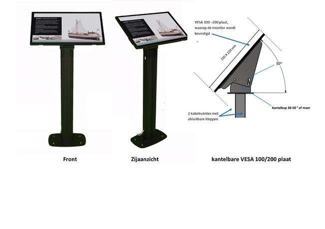 vloerstandaard voor touchscreen