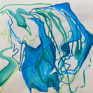 (30x30cm): mixed media on paper