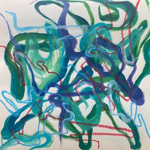 (30x30cm): mixed media on paper