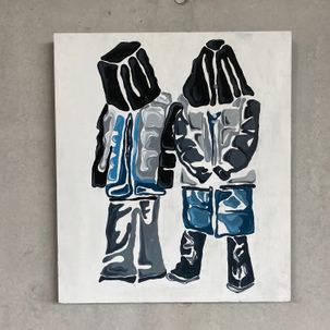 oil paint on wood