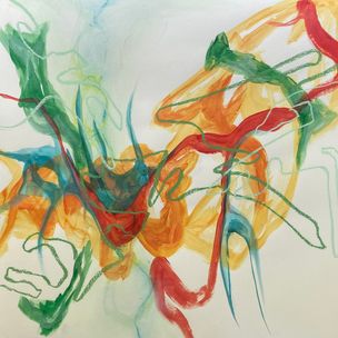 (30x30cm): mixed media on paper
