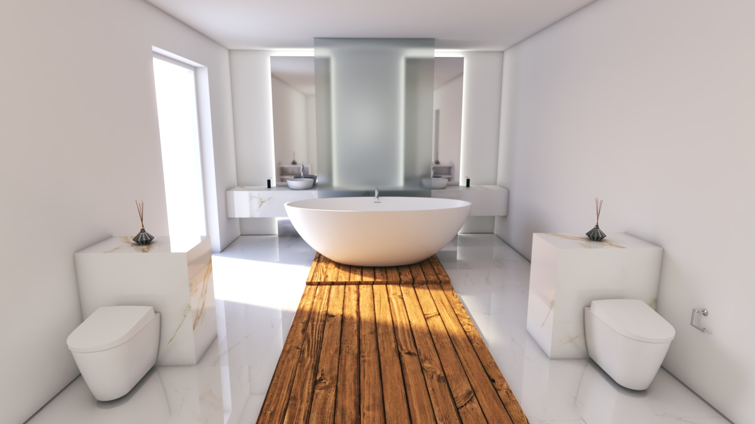 Badezimmer Konzept und Design