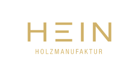 HEIN Holzmanufaktur - Logo der Schreinerei in gold