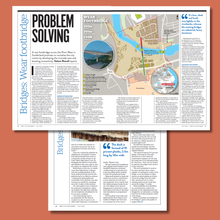 River Wear footbridge article, New Civil Engineer