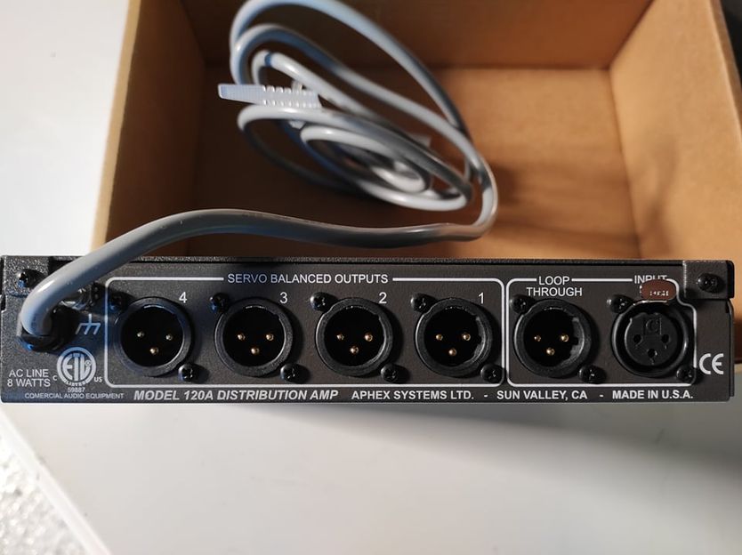 APHEX SYSTEM 120A AUDIO DISTRIBUTION 1 TO 4