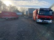 Brandvagt Ild i Halmoplag