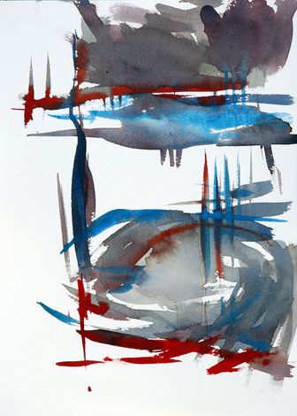Reisbeeld Istanbul, 16 maart 2005, aquarel op papier, 2005, 36 x 26 cm