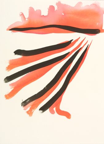 Reisbeeld Edirne, 23 maart 2005, aquarel op papier, 2005, 36 x 26 cm