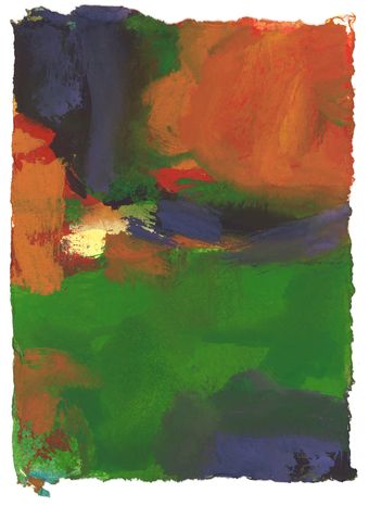 Serie: Nuages de France, No 1, 2013, aquarel, 21 x 15 cm