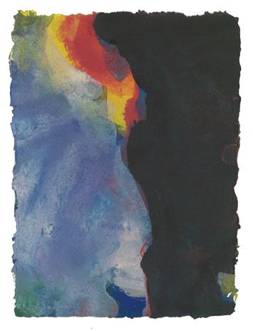 Serie: Nuages de France, No 6, 2013, aquarel, 21 x 15 cm