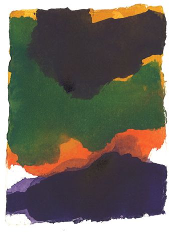 Serie: Nuages de France, No 20, 2013, aquarel, 21 x 15 cm