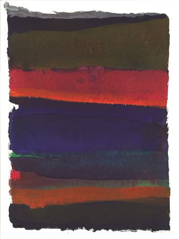 Serie: Nuages de France, No 19, 2013, aquarel, 21 x 15 cm