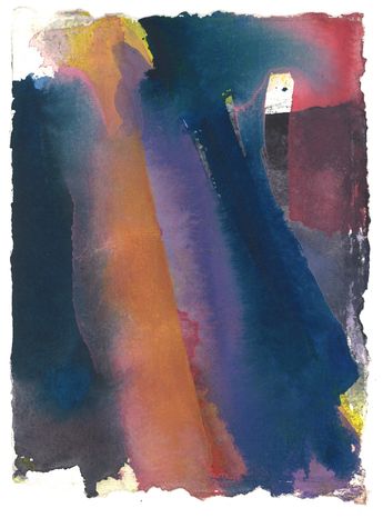 Serie: Nuages de France, No 16, 2013, aquarel, 21 x 15 cm