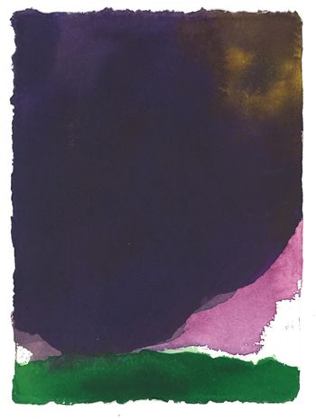 Serie: Nuages de France, No 21, 2013, aquarel, 21 x 15 cm