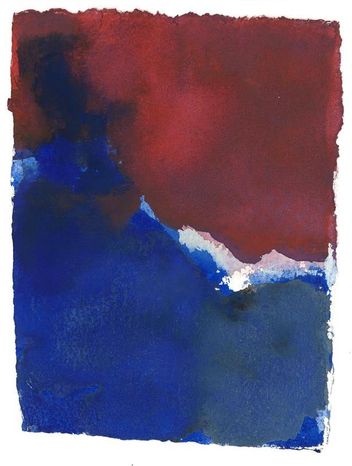 Serie: Nuages de France, No 8, 2013, aquarel, 21 x 15 cm