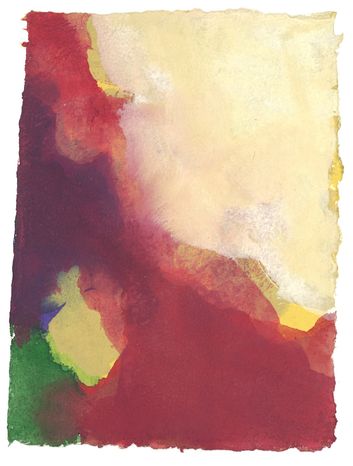 Serie: Nuages de France, No 4, 2013, aquarel, 21 x 15 cm