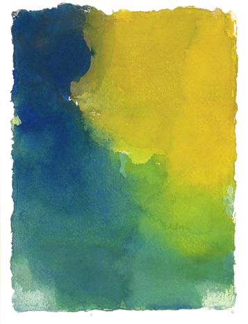 Serie: Nuages de France, No 14, 2013, aquarel, 21 x 15 cm