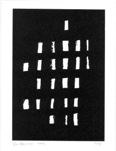Een Oorverdovend Uitzicht, 2004,   No 6, zeefdruk, 21 x 15 cm,  € 35,-