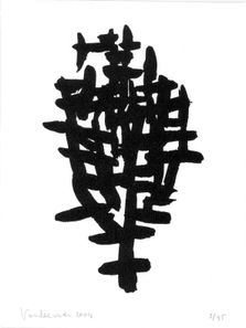 Een Oorverdovend Uitzicht, 2004,   No 3, zeefdruk, 21 x 15 cm,  € 35,-