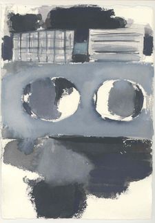 Serie: Les Ponts de Paris, 2024, aquarel, 30 x 21 cm.