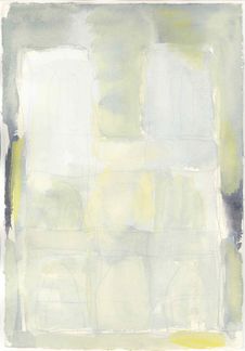 Serie: Les Grands Bâtiments, 2024, aquarel, 30 x 21 cm.