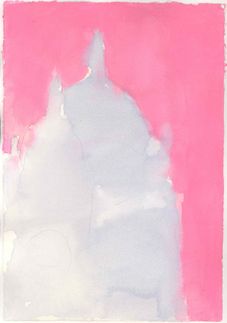 Serie: Les Grands Bâtiments, 2024, aquarel, 30 x 21 cm.