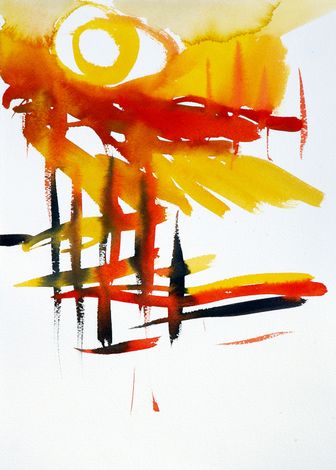 Reisbeeld Istanbul, 17 maart 2005, aquarel op papier, 2005, 36 x 26 cm