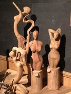 Houten beeldjes