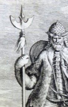 Afbeelding van een Goth in het boek Nederlandsche Oudheden (1756)