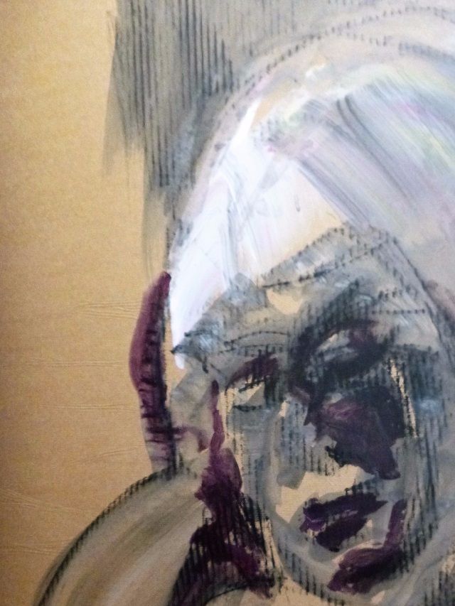 Acrylic charcoal, paper kraft