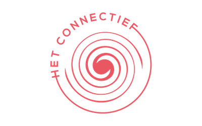 Logo Het Connectief Gent: rode cirkel met spiraal
