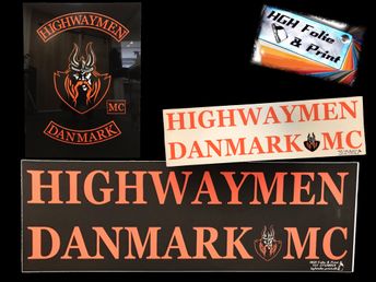 highwaymen banner og skilt
