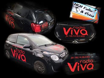 radio viva sort bil