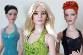 Three OOAK Tyler type II head sculpt dolls