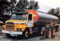 018 - Scania 112M torpedo trekker met tankoplegger Melkunie Holland #