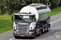 161 - Scania 420 trekker 3 as oplegger Kent BP-ZT-30 campina #