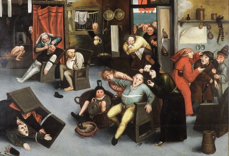 L'excicion de la pierre de folie, BRUEGHEL Pieter, 1520, hôtel Sandeli