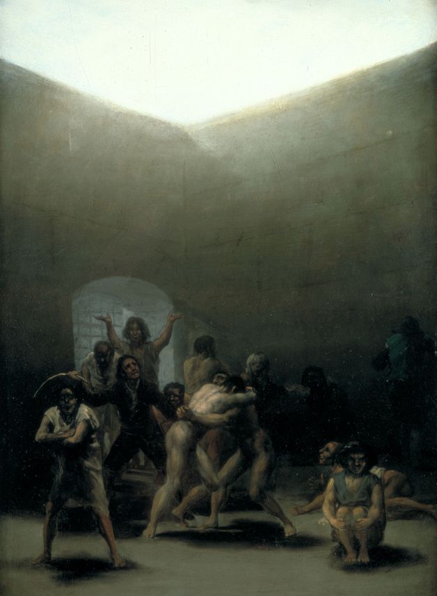 L'enclos des fous, Goya, 1793, Meadows Museum, Dallas