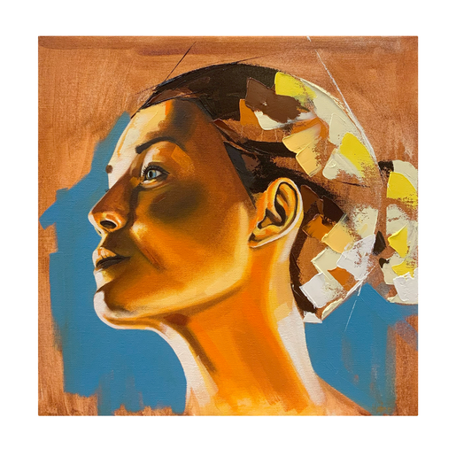 Kunst-tryk-5 Kvinde i guld