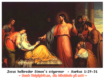 Jesus helbreder Simons svigermor