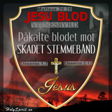 Påkalte Blodet mot Skadet stemmebånd