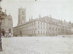 Lycee Henri IV 23 rue Clovis ancienne abbaye Sainte Genevieve fondee par Clovis en 511 Atget